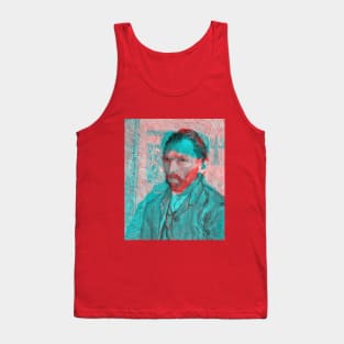 Van Gogh Interactive Red&Blue Filter T-Shirt Tank Top